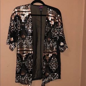 Sequin kimono